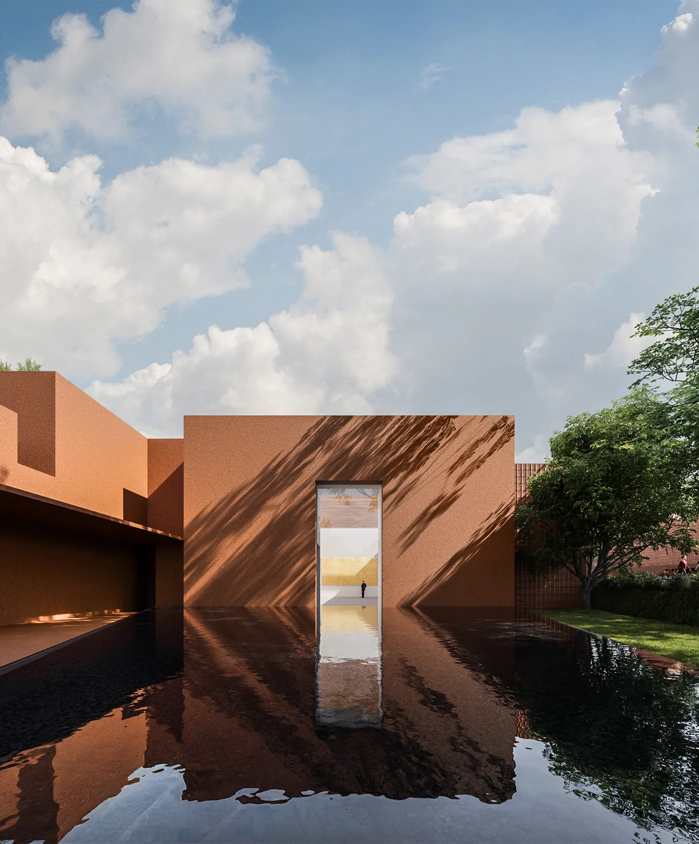 An artwork space at Emme museum, with architecture by Andra Matin and artwork and spatial concept by Eugene Kangawa. Emme, a new museum in Bali, invited both creators.