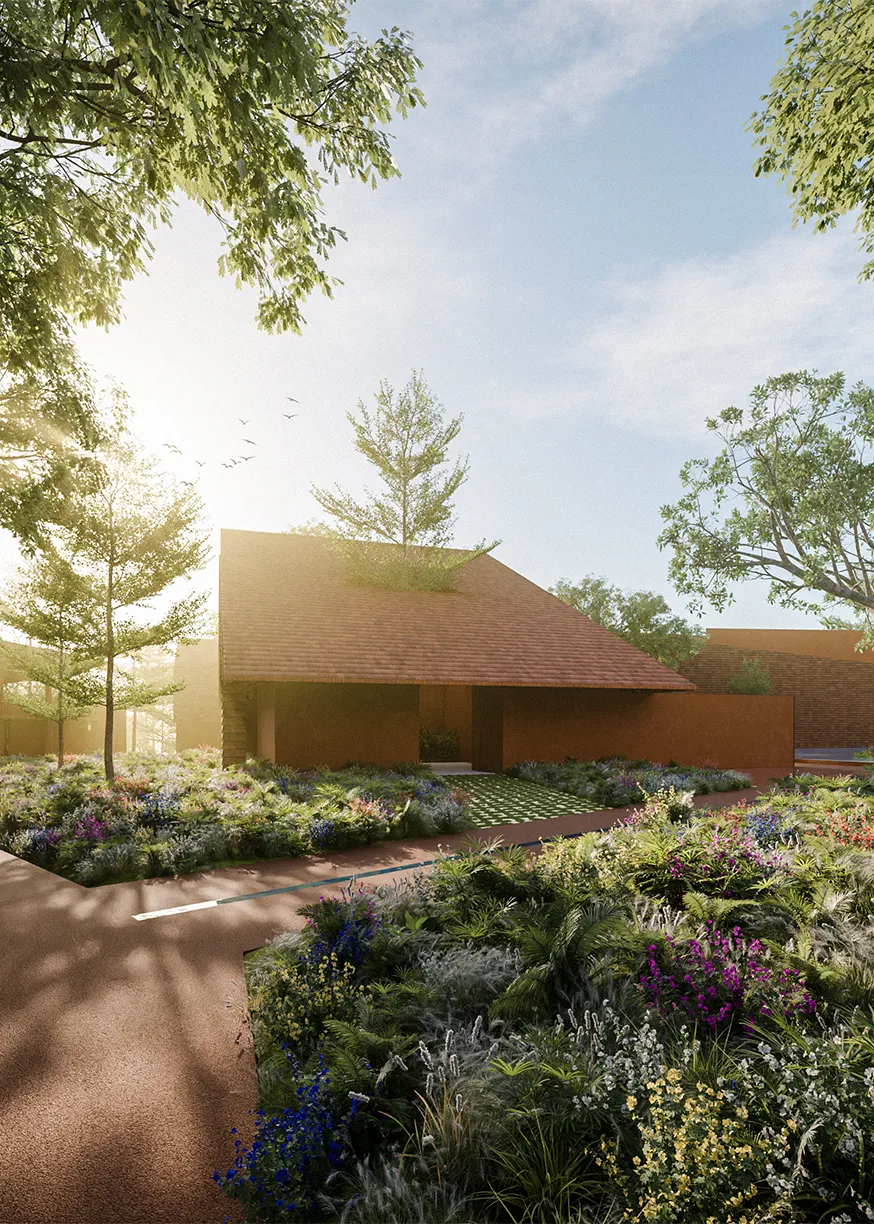 An artwork space at Emme museum, with architecture by Andra Matin and artwork and spatial concept by Eugene Kangawa. Emme, a new museum in Bali, invited both creators.