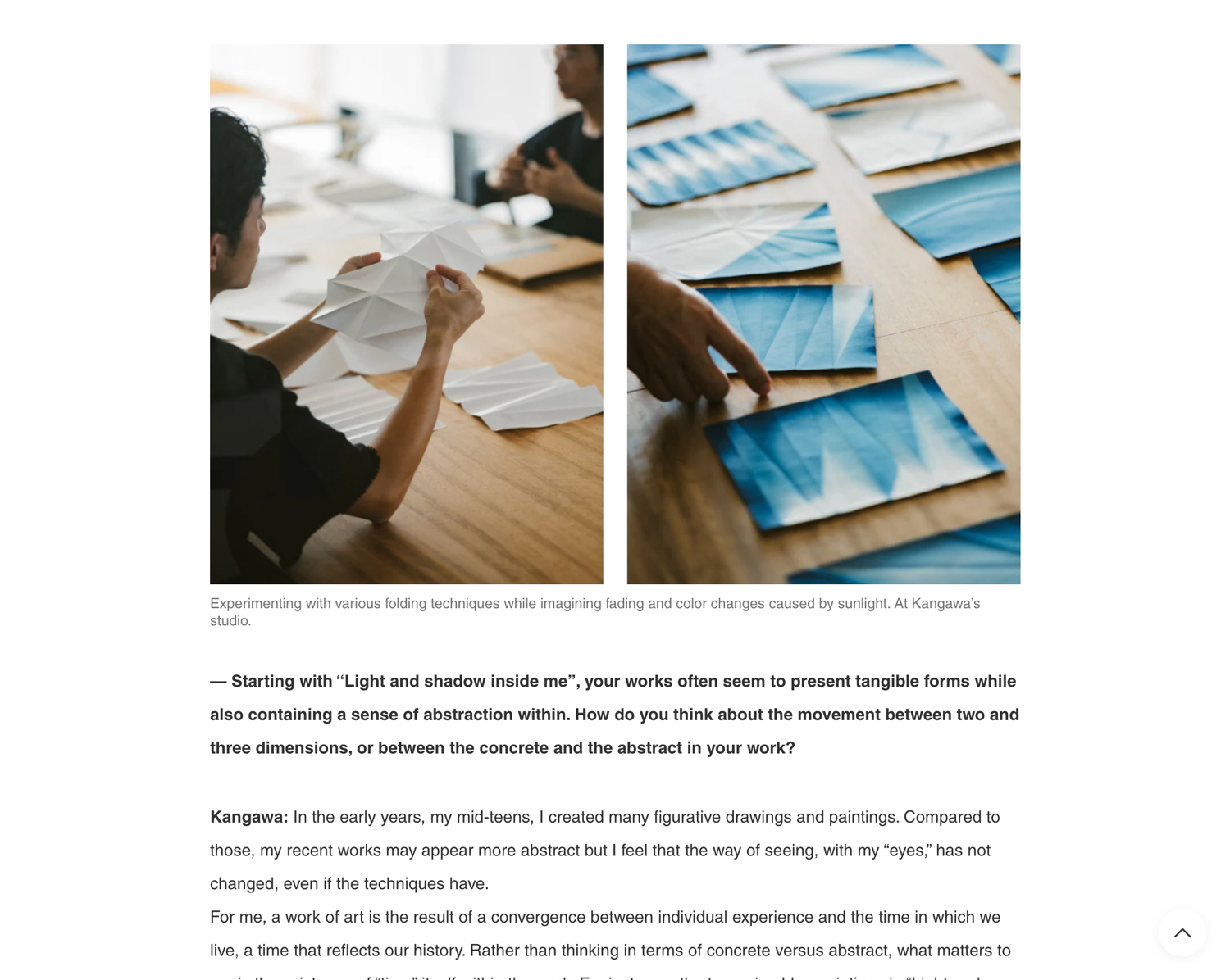 Interview article featuring Eugene Kangawa/Eugene Studio